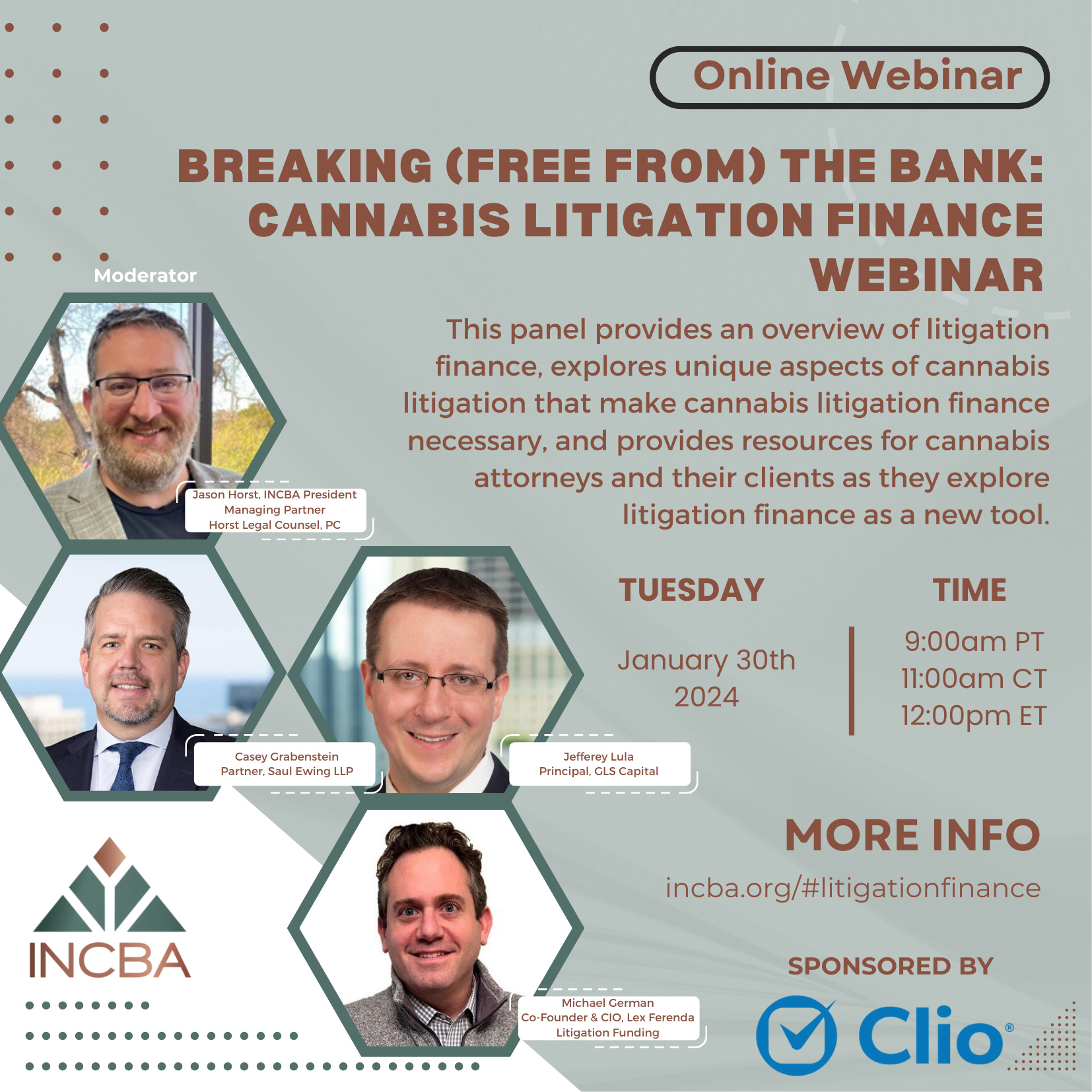 Cannabis Litigation Finance Webinar